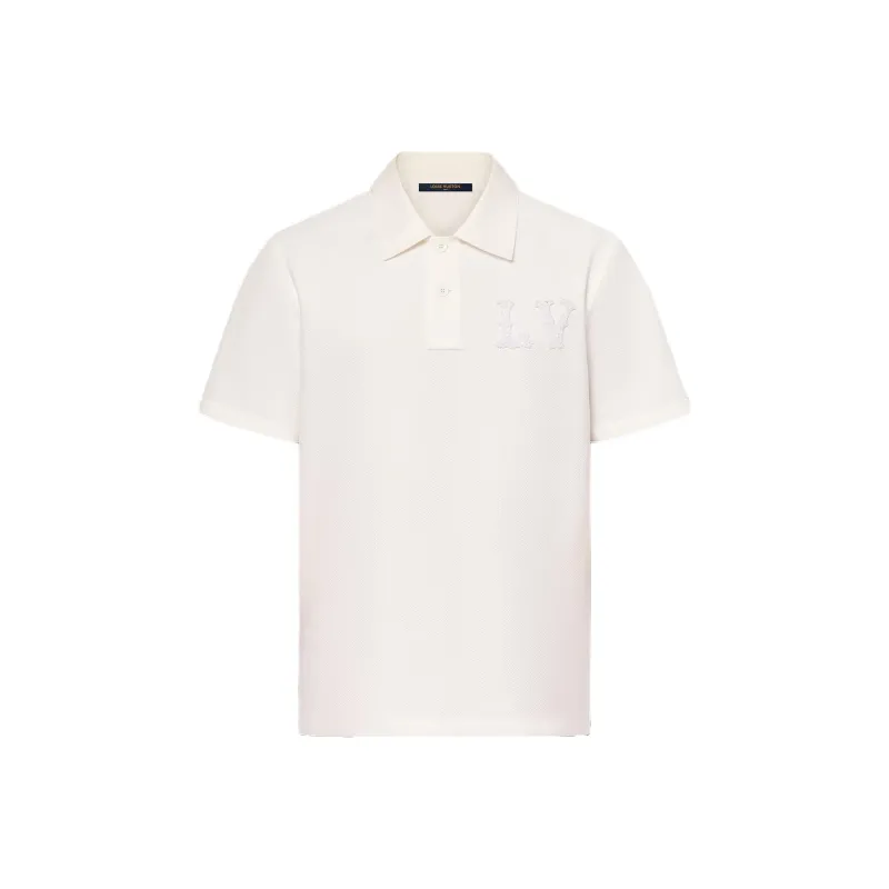 LOUIS VUITTON Poplin Polo With Embroidered Lv Patch-0