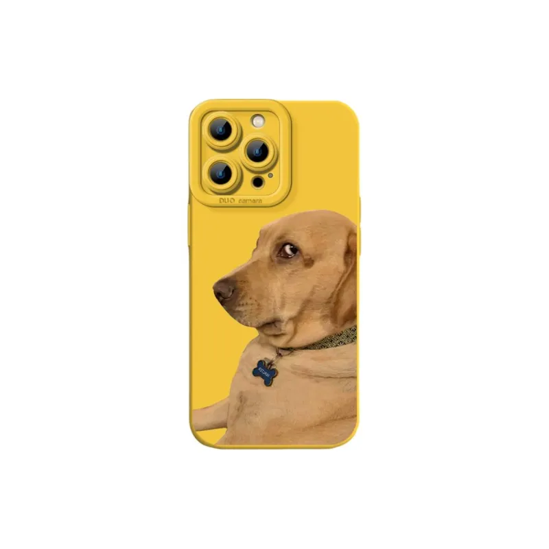 Wei Xin Silicone Material Couple's Corgi Puppy Phone Cases Compatible With IPhone 16/15 Pro Max/Apple 13/14 Pro/Max-1