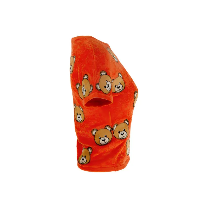 MOSCHINO Crop Tops Women's Orange Red-3