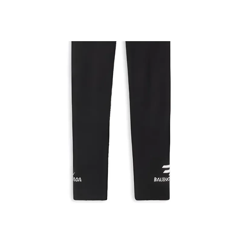 Balenciaga Leggings Slim Fit Women's Black-2