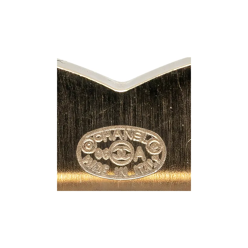 CHANEL 2006 Tweed And Lace Cc Logo Costume Brooch-2