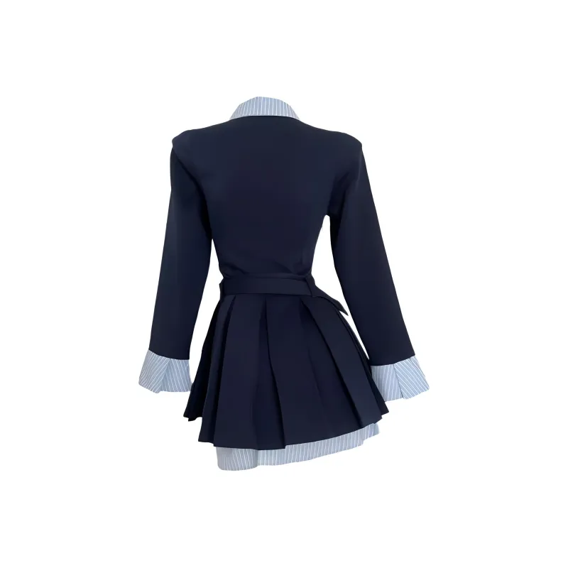 KEAB Long-Sleeved Dresses Women's Blue-1