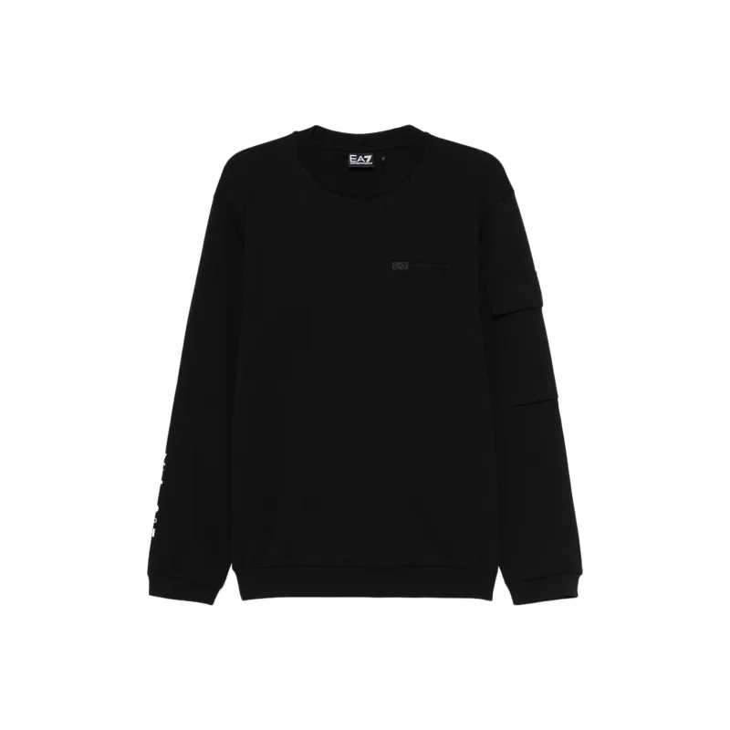 EMPORIO ARMANI Rubberised Logo print Sweatshirt-0