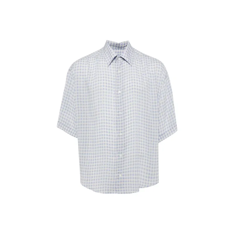 Ami Gingham Short Sleeve Shirt-0