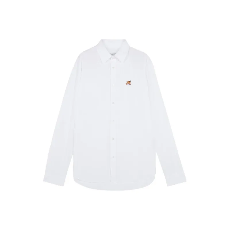 Maison Kitsune Fox Head Patch Long Sleeved Shirt-0