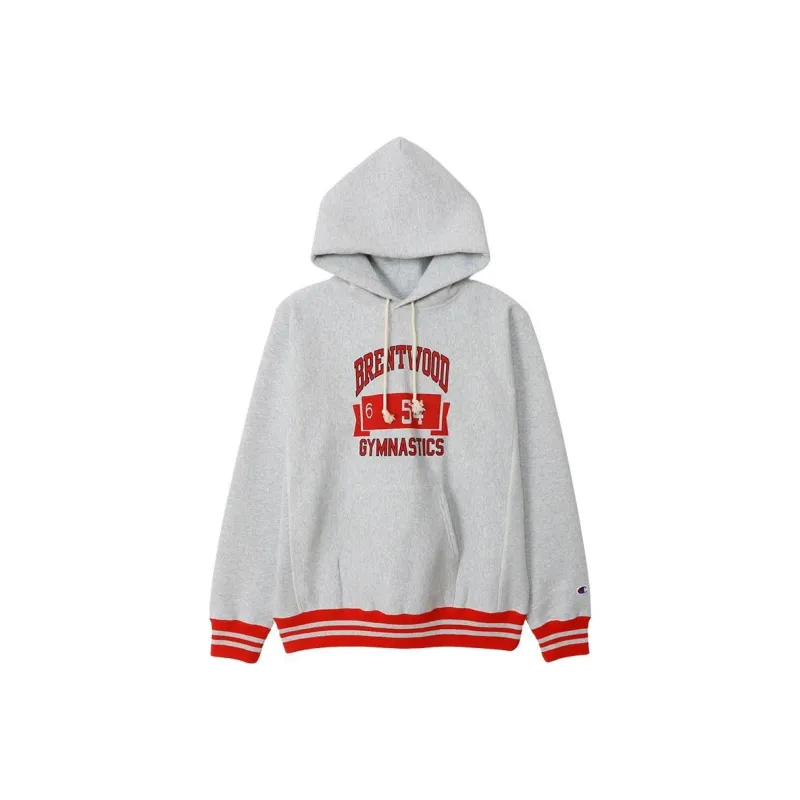 Champion Reverse Weave FW24 Sweatshirt Unisex Silver Gray/Chestnut-0