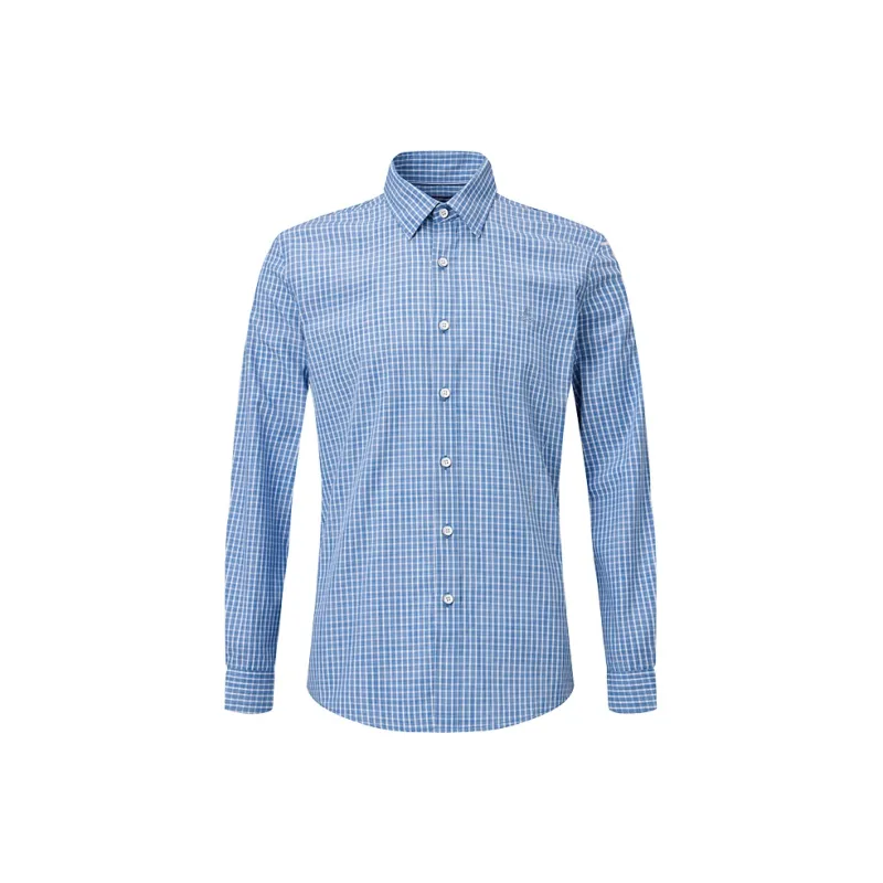 NAVIGARE Shirt Men's Dark Jewelry Blue/White-0
