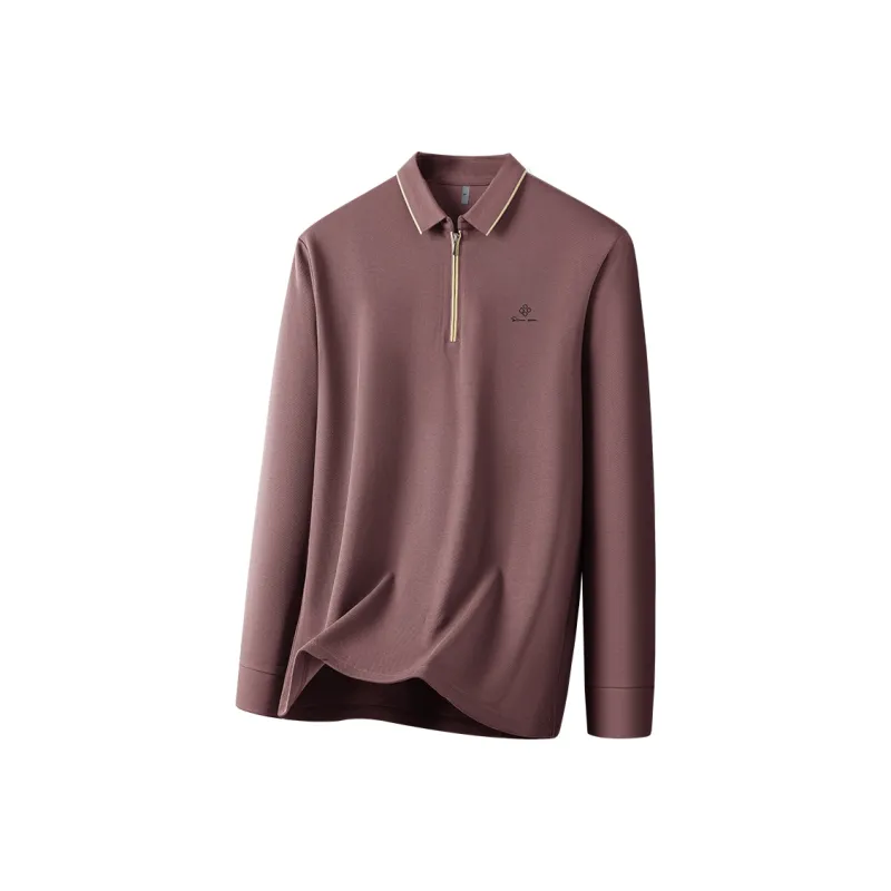 Red bean Polo Shirts Men-7