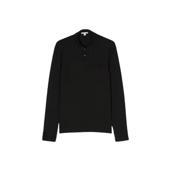 JAMES PERSE Jersey Longsleeved Polo Shirt