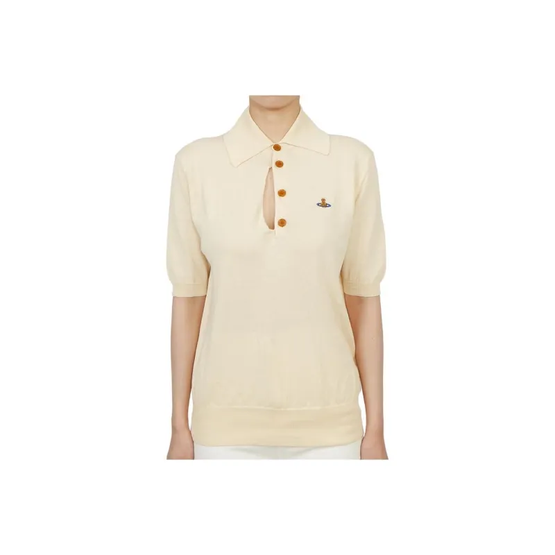 Vivienne Westwood Polo Shirt Unisex Beige-0