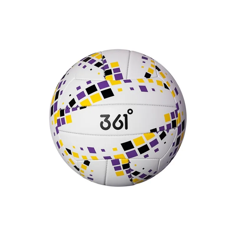 361° PVC Size 5 Volleyball Unisex Black Yellow Purple-1