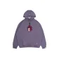 Gray with Purple Onion Cute Ghost Hoodie