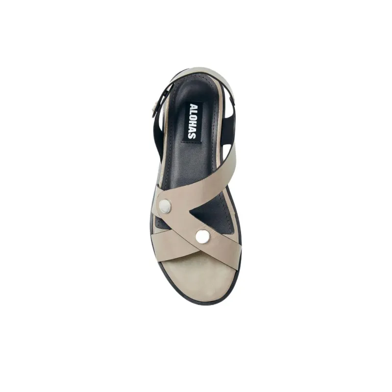 ALOHAS Mindy Strap Sandals Women's Beige-3
