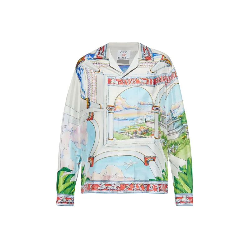 CASABLANCA Le Passage Satin Shirt-0