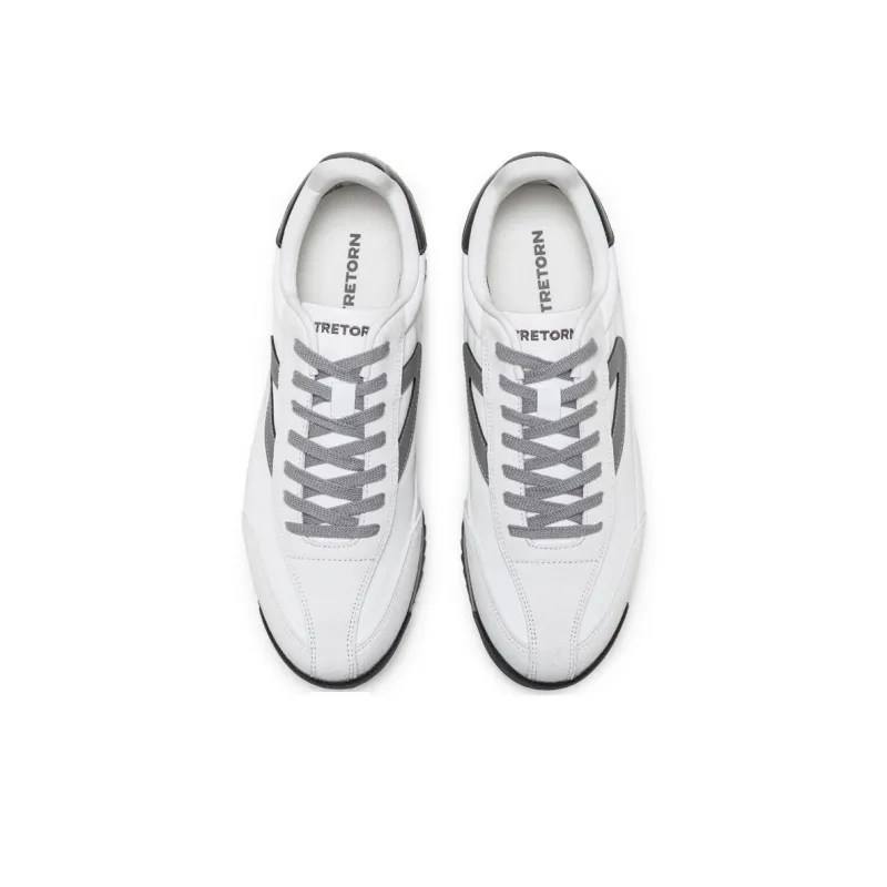 TRETORN Rawlins Slip Resistant Low Top Casual Shoes Unisex White Gray-3