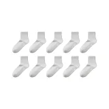 Women's Crew Socks White, 30 Pairs (Sizes 34-38)