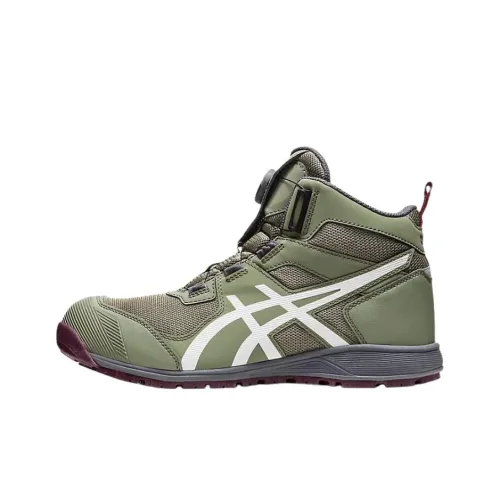 Asics Winjob CP214 Anti Slip Wear Resistant High Top Casual Shoes Men's Green