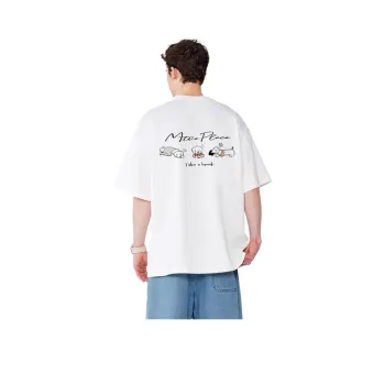 MONTVOO Drop Shoulder Sleeve T Shirt Unisex