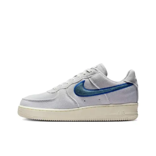 nike roshe Air Force 1 Low Canvas Photon Dust Game Royal Pale Ivory Smokey Blue