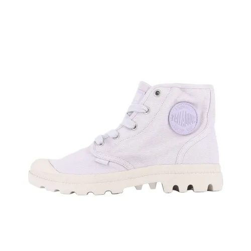 Palladium Pampa Anti Slip Wear Resistant High Top Canvas Shoes Women's Purple