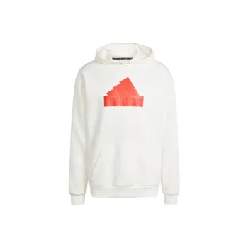 Adidas Future Icons Badge Of Sport Hoodie Sweatshirt Men's White