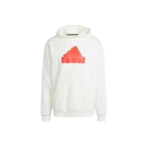 Adidas Future Icons Badge Of Sport Hoodie Sweatshirt Men's White