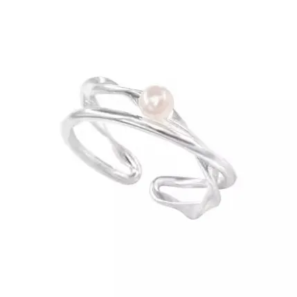 ZHENZHUAOMI Pearl Rings Women's