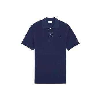 Maison Kitsune Bold Fox Head Patch Polo Shirt
