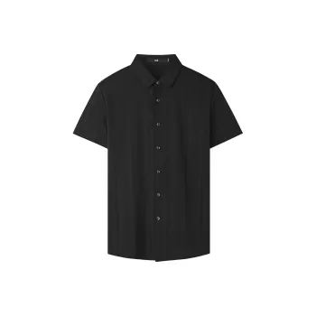 HLA Shirts Men Black Stripes 27