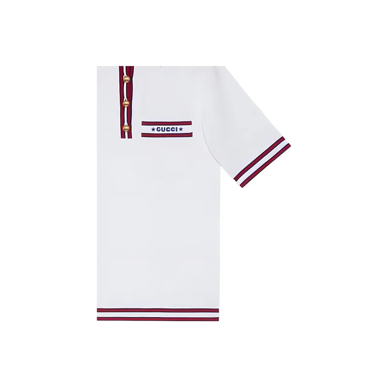 GUCCI GUCCI Love Parade SS22 Polo Shirt Women's White-4