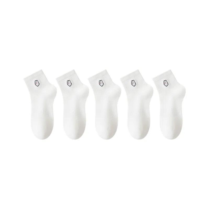 MIIOW Mid Calf Socks Women's 5 Pack-20