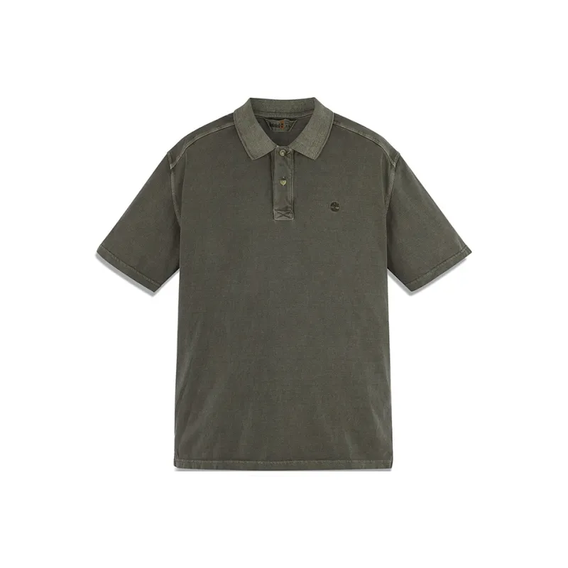 Timberland Polo Shirt Men's Army Green-0