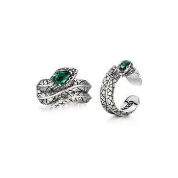IDEAGEMER S925 Silver Clip On Earrings Men's