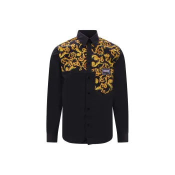VERSACE JEANS COUTURE Baroque print Cotton Shirt