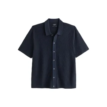 Abercrombie＆Fitch Polo Shirt Men's Navy Blue