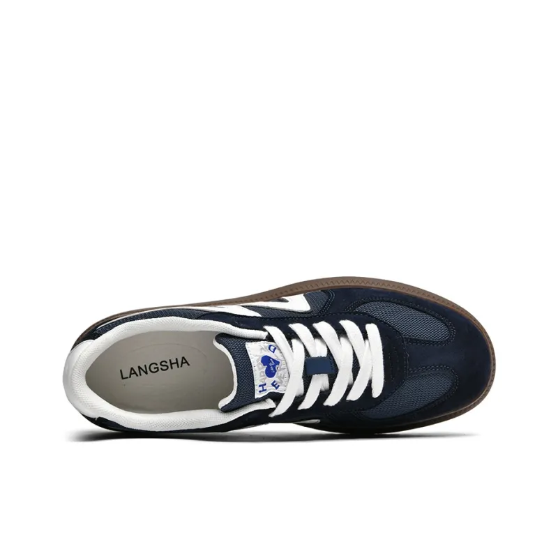 Lanza Skateboard Shoes Unisex Low Top Hot Red/Hepburn Black/Prussian Blue-16