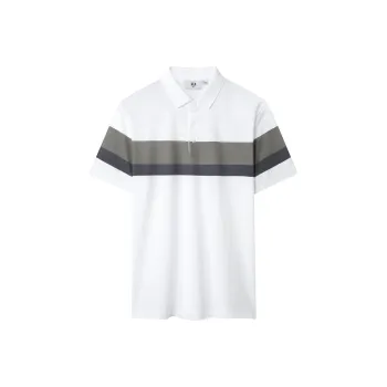 HLA Polo Shirts Men Cooling 3A Antibacterial 2A Anti Mite Bleach And Contrast 9M