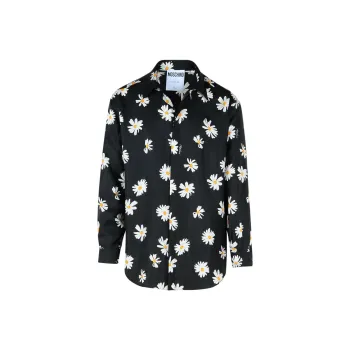 MOSCHINO Floral Printed Long Sleeved Shirt