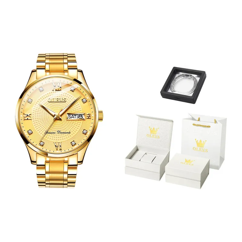 OLEVS Mechanical Movement Watch Men's Watches White Dial-8