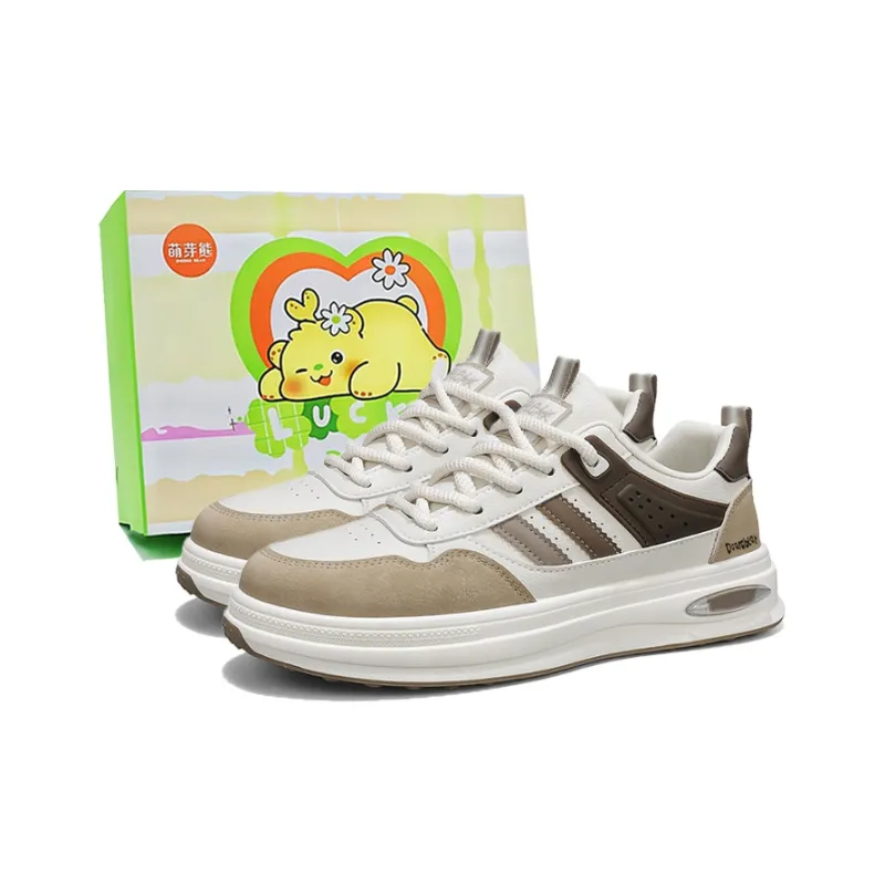 Budding Bear Anti-Slip Wear-Resistant Lightweight Breathable Low-Top Skateboard Shoes Men's-6