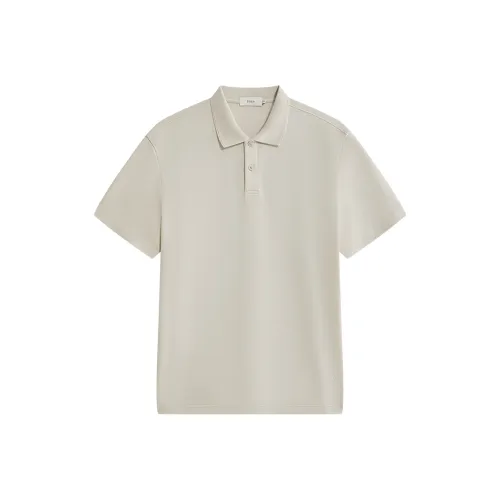 ZIOZIA x TONGQINNANZHUANG Summer Polo Shirt Men's Light Khaki