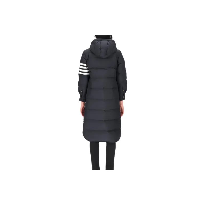THOM BROWNE 4 Bar Striped Padded Long Coat-1