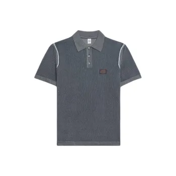 BERLUTI SS25 Polo Shirt Men's Light Dust Blue