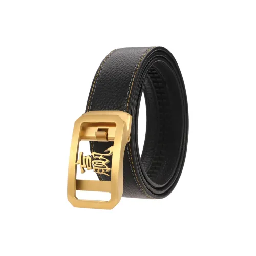 JONNY MOORE Top Grain Cow Leather Belts Men's 3.5cm