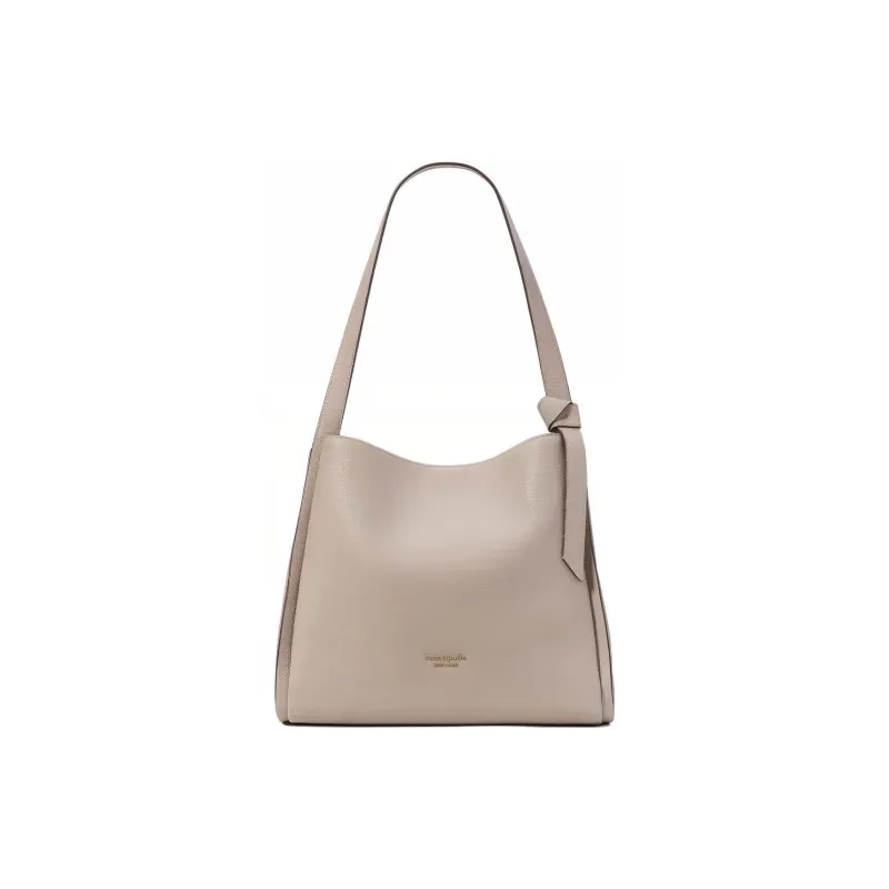 Kate Spade Knott Cow Leather Tote Bag Shopping Bag Handbag Shoulder Bag Women's Gray-0