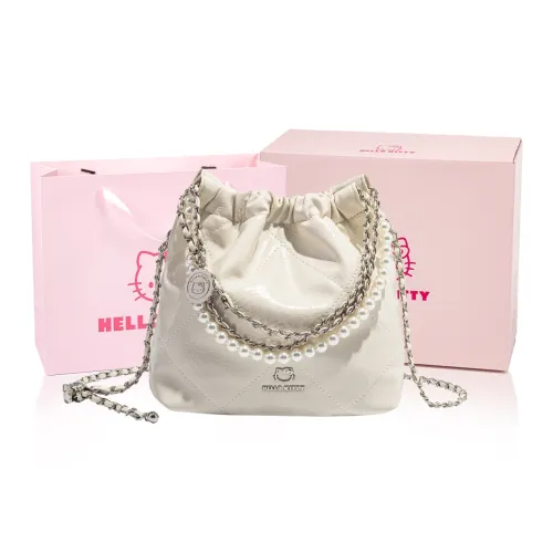 MESUCA X Sanrio Hello Kitty Series PU Bucket Bag Handbag Regular Women's Beige/Silver/Black