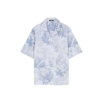 VERSACE Barocco Sea Printed Short Sleeved Shirt