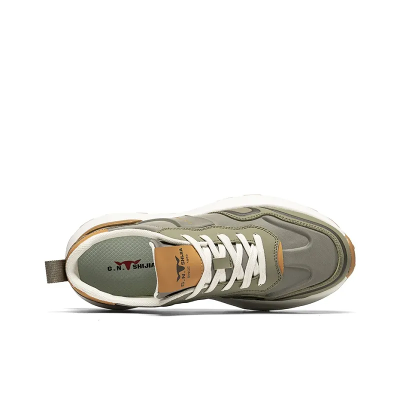 G.N.SHIJIA Cushioning, Breathable, Lightweight, Height Increasing Low Top Casual Shoes Men's-9