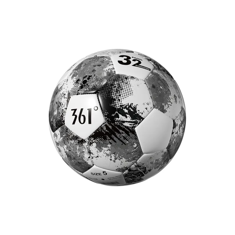 361° Size 45 Soccer PVC Machine Stitched Soccer Ball Unisex Black-2