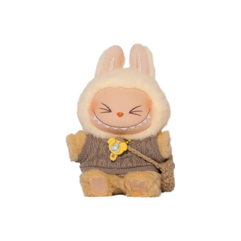 [Modified Doll] POP MART Labubu THE MONSTERS Sitting Party Collection, Sweet And Confirmed, Bear Adventurer, Cute 15cm-0